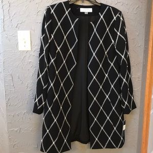 Black blazer with pearls